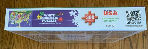 New! | Sealed! | USA Map Jigsaw Puzzle | White Mountain | 300 Pieces - Picture 4 of 5