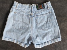 Vintage Steel High Waist Denim Shorts Jeans Made In USA Size 11 Cotton