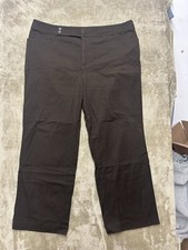 Chaps Women's Plus Size 20W Brown Pants stretch 42x30
