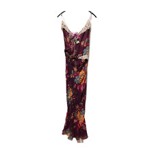Auth D&G Dolce & Gabbana Silk Floral Maxi Dress Gown Lace Limited Edition IT 38