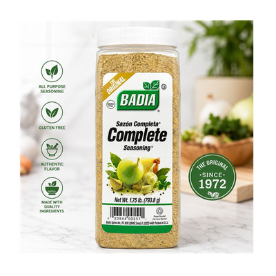 Badia Sazón Completa Complete Seasoning All Purpose Gluten Free 1.75 lb