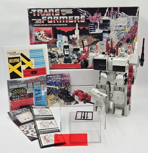 Metroplex 99% Complete Open Box NoS  1985 Vintage G1 Transformers Figure *Read*