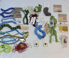 Mixed Lot 28 Thread Fibers for Embroidery Needlepoint Edmar Burmilana Silk Metal