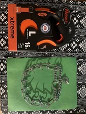 Flexi Xtreme Tape Dog Leash 16ft And Large Prong Training Collar