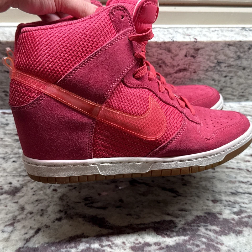 NIKE 2012 DUNK SKY HI HIDDEN WEDGE 579763 600 PINK 9 FORCE AIR MAX 1 180 PRESTO - Image 2 of 4