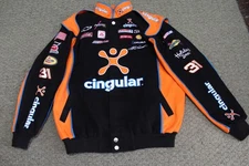Y2K Chase Authentics Jeff Burton Cingular Wireless NASCAR Jacket Men's Medium