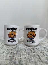 Espana 82 Naranjito Mugs Set of 2 Spain Football World
