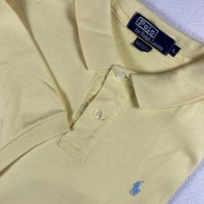 Polo Ralph Lauren Polo Mens Large Yellow Pony Soft Made In USA Short Sleeve