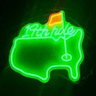 19th Hole Golf Neon Sign - Dimmable LED Wall Decor for Man Cave and Parties — photo 1