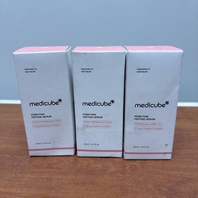 3 Pack Of Medicube PDRN Pink Peptide Serum 30ml Exp 09/26+