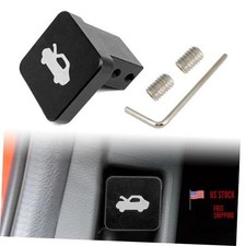 Hood Latch Release Handle Cable Aluminum Alloy Repair Kit, Compatible Black