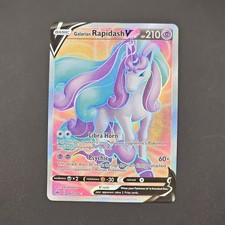 Galarian Rapidash V 167/198 Full Art Holo SWSH06 Chilling Reign Ultra Rare  on eBay