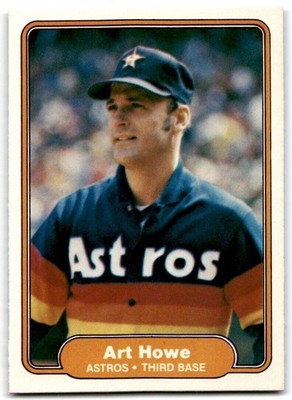 1982 Fleer Art Howe . Houston Astros #218