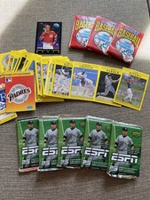 Vintage Sealed Baseball Card Packs ESPN Upper Deck 2005, 1991 lot