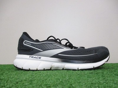Brooks Trace 2 Shoes Womens 9 Black Grey White Road Track Racing Running Cushion