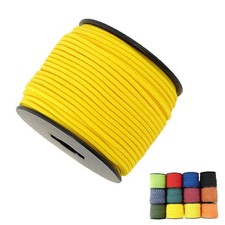 1/8in 3mm 164ft Nylon Rope Solid Braided Cord 5 Stands Paracord Thin String ...