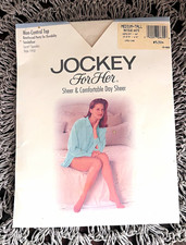 Jockey for Her 20 Denier Sheer Nude Tall Pantyhose Non-Control Top Sandal Toe