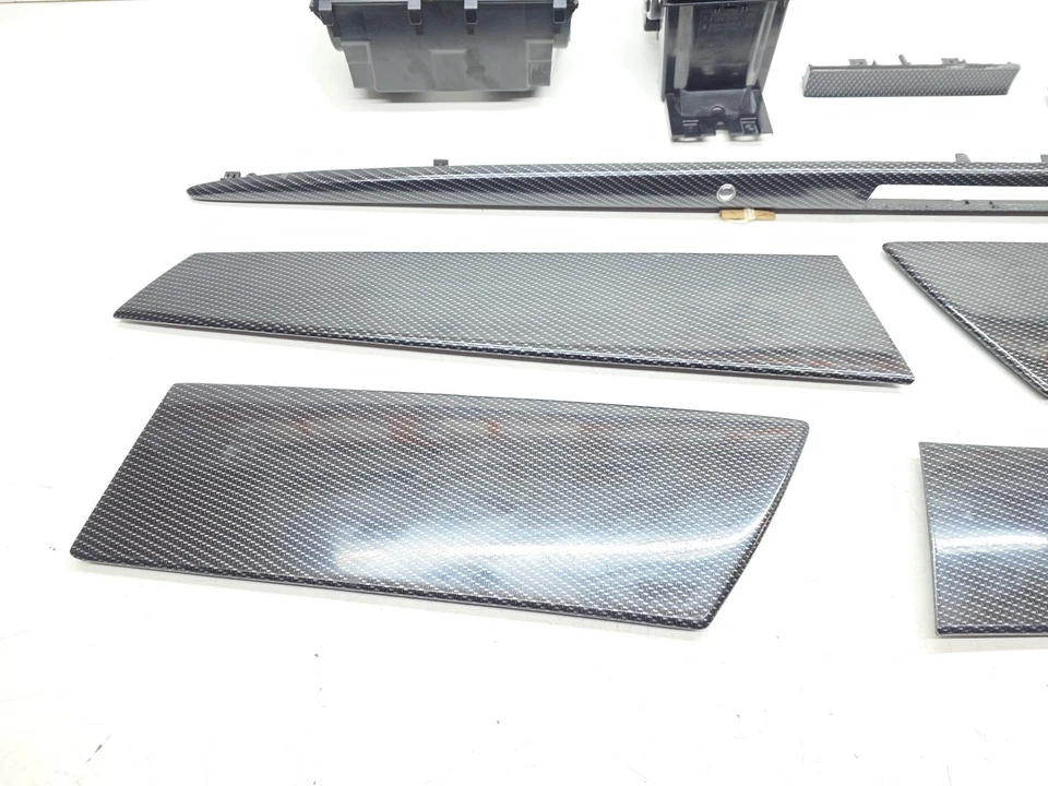 Jaguar XF X250 WOOD SET INTERIOR 2011 - 2015 CARBON EFFECT Door Cappings - Image 2 of 4