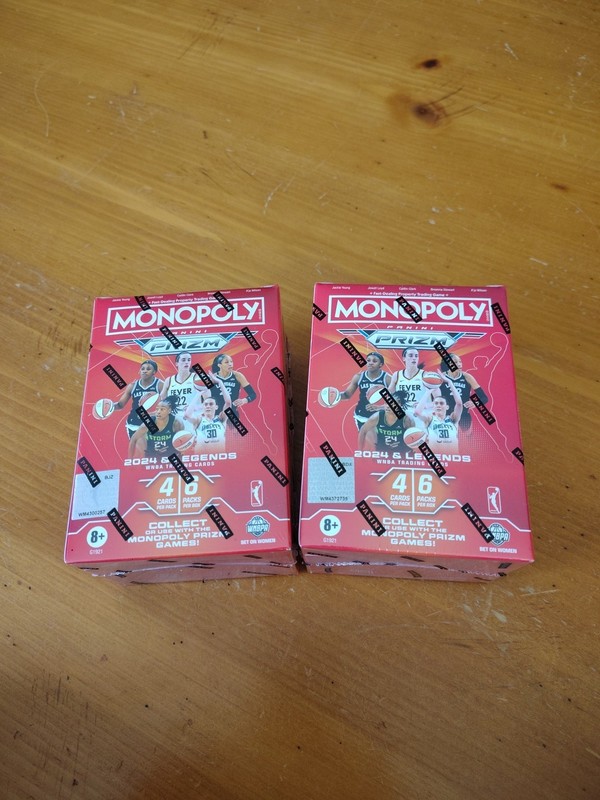 2024 Panini Prizm Monopoly WNBA Booster Blaster Box X2 Caitlin Clark RC!