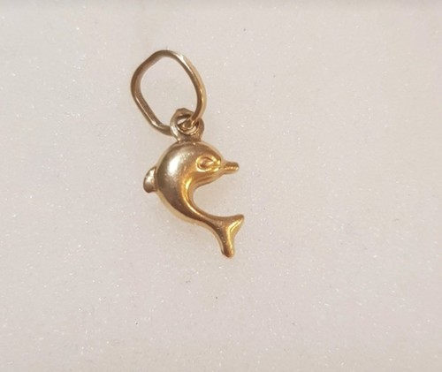 Pendentif Dauphin En Or 18K (750) - Bijou Authentique Poinçonné, Occasion, Cadeau Symbolique Idéal