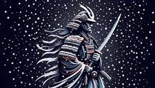 Ethereal Fantasy Sticker (3 Inch) Ancient Chinese Warrior Emperor Armor Sword !