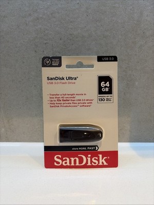 SanDisk Ultra USB 3.0 Flash Drive - 64GB