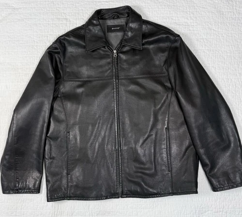 Milestone Kelly Mens XL Black Genuine Leather Jacket Full Zip Classic video thumbnail