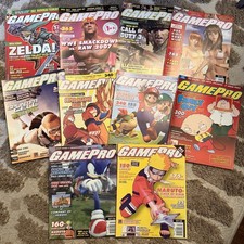 Gamepro Magazine 10 Issue Lot- Issues 210-219 Hulk Hogan Mario Sonic Gaming 
