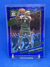 2021-22 Panini Donruss Optic Blue Velocity Bobby Portis #30 Milwaukee Bucks
