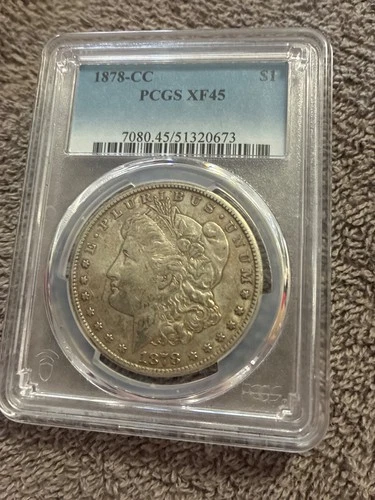 1878 cc morgan silver dollar pcgs xf45