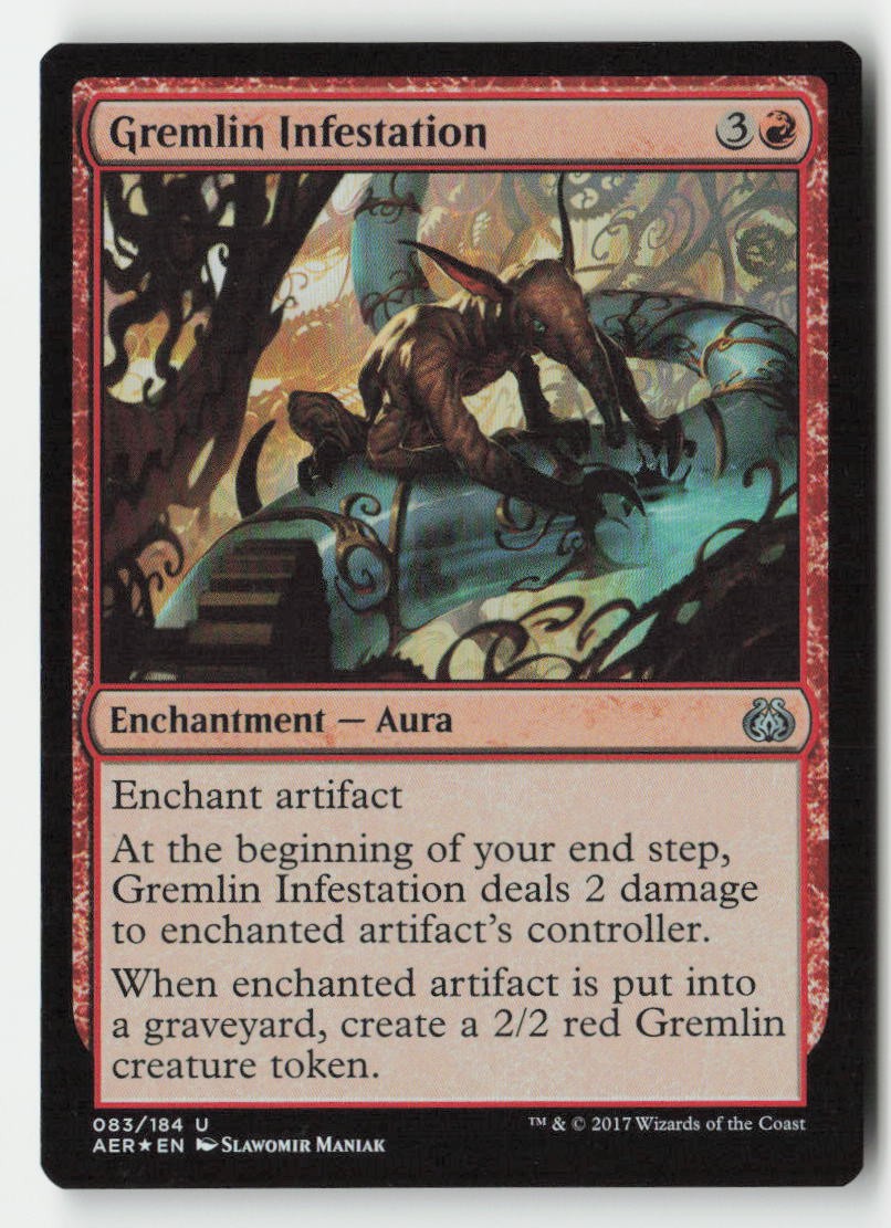 Gremlin Infestation 83 Uncommon Aether Revolt Magic: The Gathering Foil NM