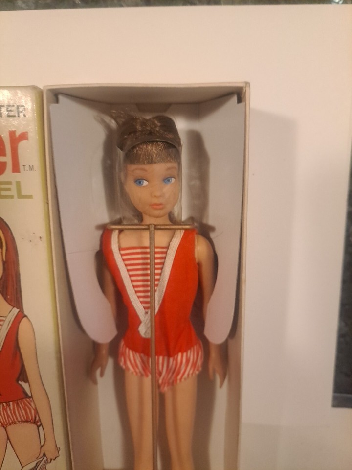 Ancien Lit Voile Suspendu Pour Poupée - Années 1960 - Pour Barbie, Skipper - Original