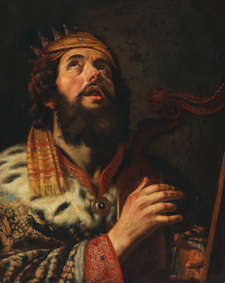 King David Playing the Harp | Gerard van Honthorst | 1622