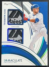2022 IMMACULATE NICK MADRIGAL PLATNIUM DUAL PATCH ONE OF ONE CUBS #IMD-NM