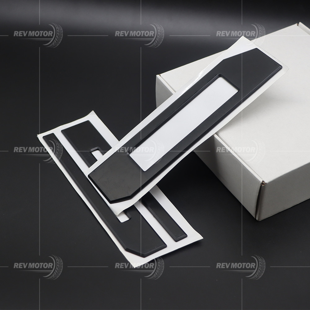 3D Raised Matte Black Tailgate Inserts Letters Emblems fit for F-150 2018-2020