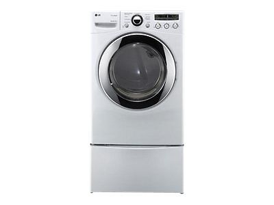 LG DLEX2650W 7.3 Cu.ft. Ultra Large Capacity 27" Electric Steam Dryer