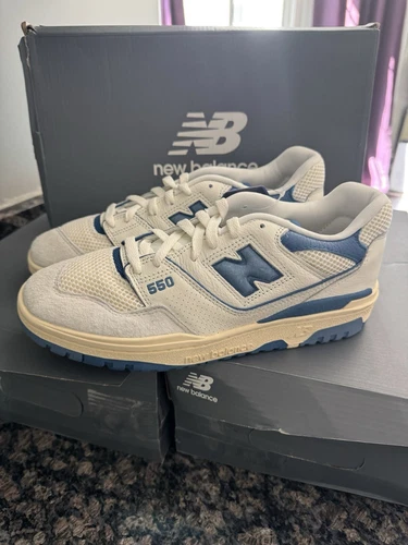 New Balance 550 Sea Salt Pack Blue Agate Sneakers BB550CPD Men's Sizes NEW
