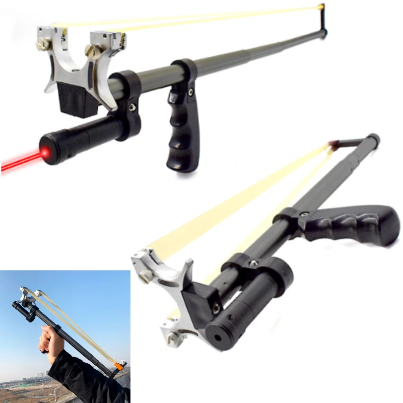 Alluminio Fionda professionale con laser caccia pesca sport
