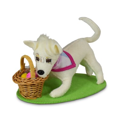 2021 Annalee ~ Easter ~ 5'' ~ ''Easter Egg Hunting Dog'' ~ #211023~ NWT