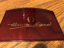 Vintage 70s 80s ETIENNE AIGNER Small Mirror Handbag Flat Makeup Bag Travel