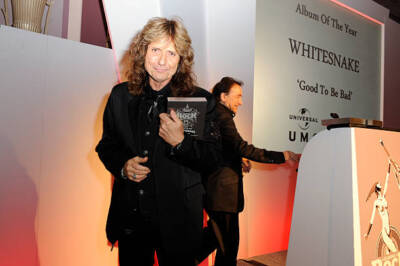 David Coverdale accepting the Album Of The Year award at the C/R A - Old Photo 1