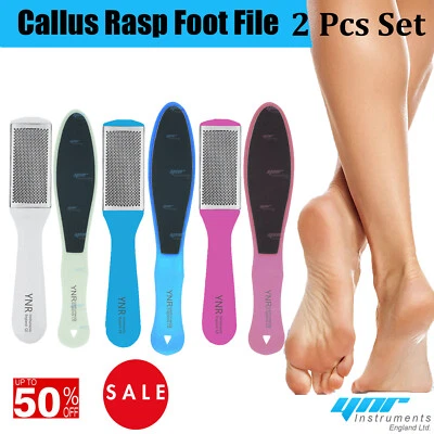 YNR Scrubber lima raspa per piedi pelle dura decaduta rimozione calli pedicure su due lati