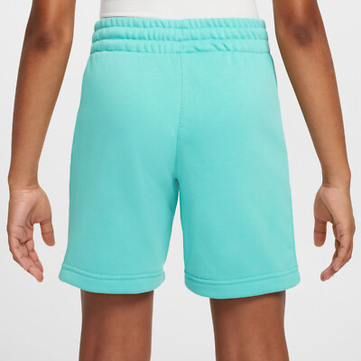 Nike All Kids Fit Sportswear Club Fleece French Terry Shorts, Green Frost, XS