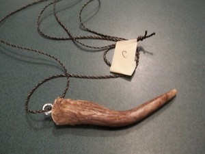 Arkansas Deer Antler Pendant Necklace (C)