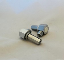 DEUX 3/8"x24 à UHF SO-239 Femelle Angle Droit Support Antenne Base Hexagonale