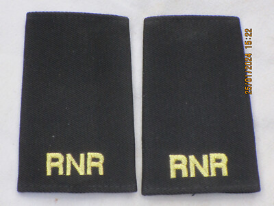 Rn Rnr Rnvr Rank Insignia Navy Rank Loops, RNR, Royal Naval Reserve, Gold on Black | eBay UK