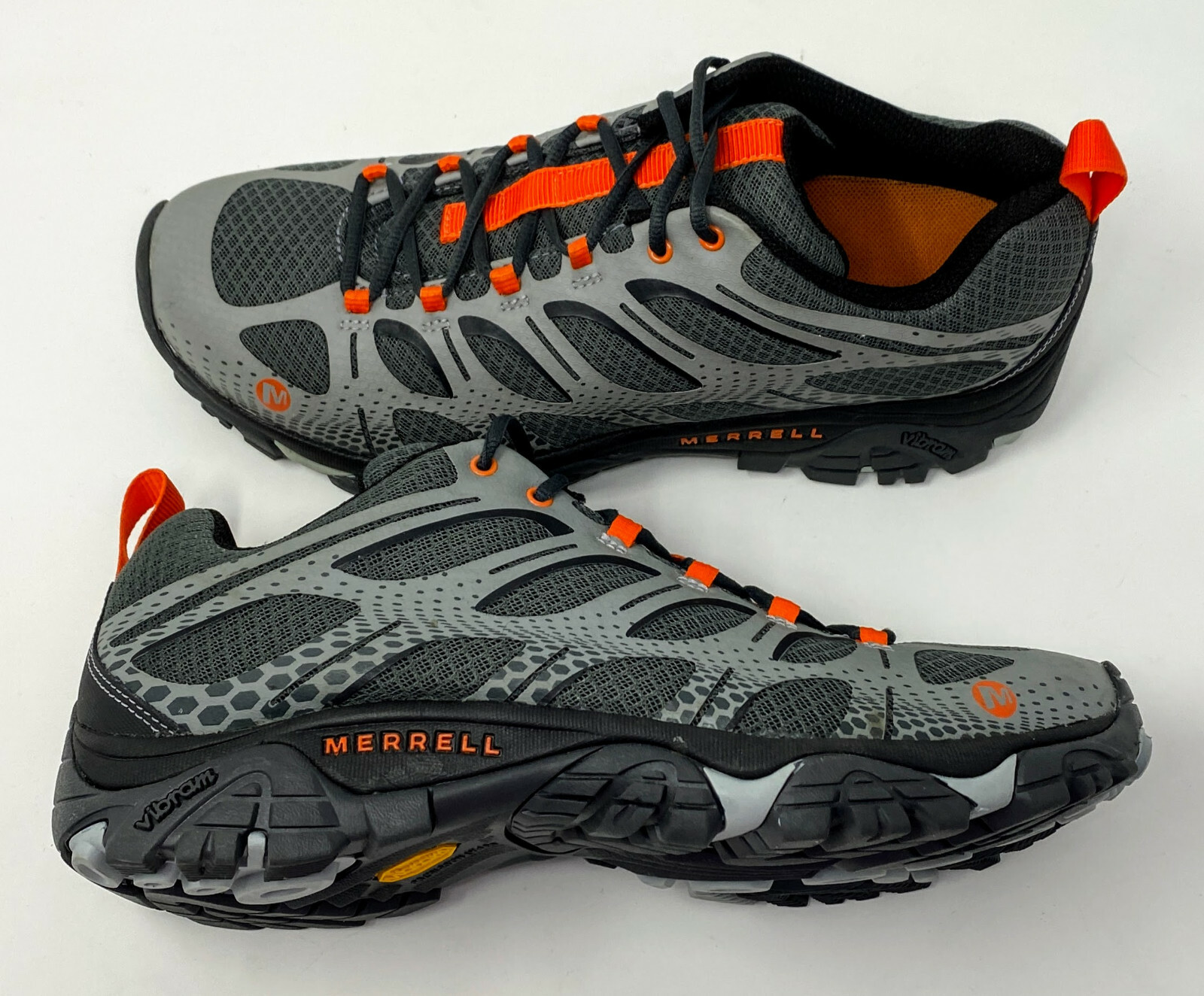 Merrell Moab Edge 2 Vibram Outdoor Hiking Shoes Grey Orange Mens US 11 UK 10.5 Tania okazja, popularna