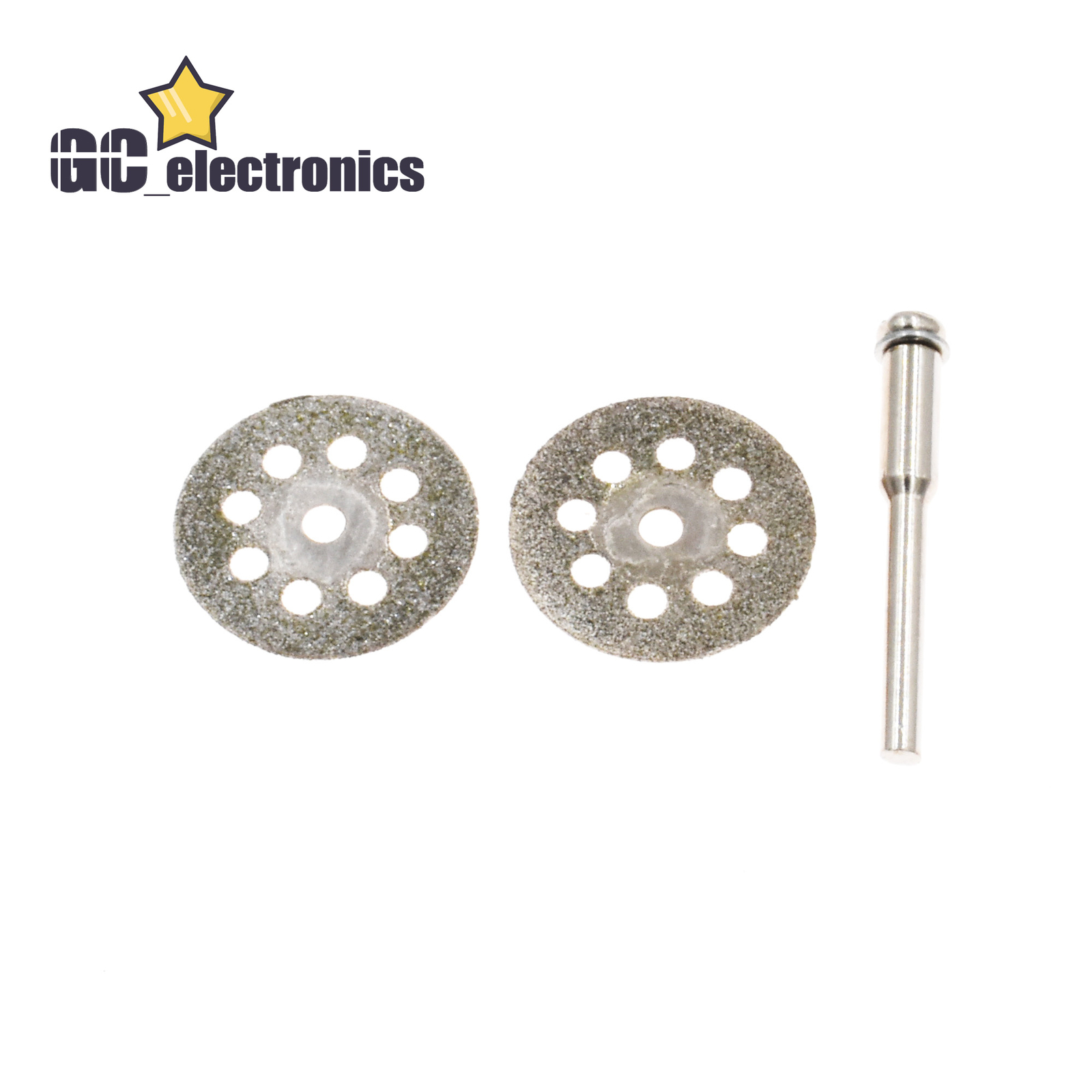 10PCS Rotary Diamond Glass Cutting Discs Disks+Mandrel Dremel Tools 22mm A3GU