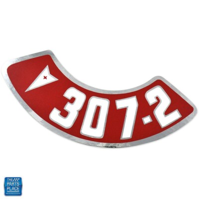307 Engine Sticker Firebird Trans Am 307-2V Air Cleaner Decal EA | eBay