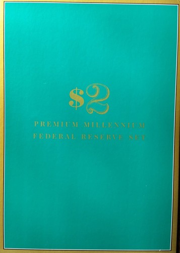 RARE 1995 $2 Star BEP Premium Millennium Federal Reserve Set #20001008* - Picture 2 of 8